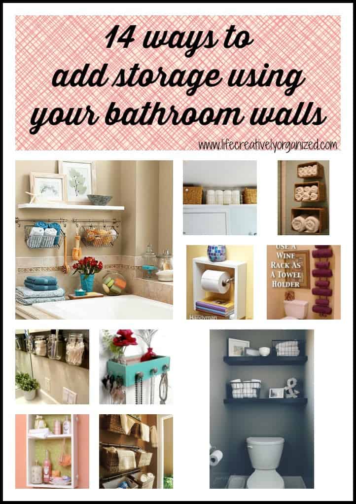 14 Ways To Add Storage Using Bathroom Walls LIFE CREATIVELY ORGANIZED