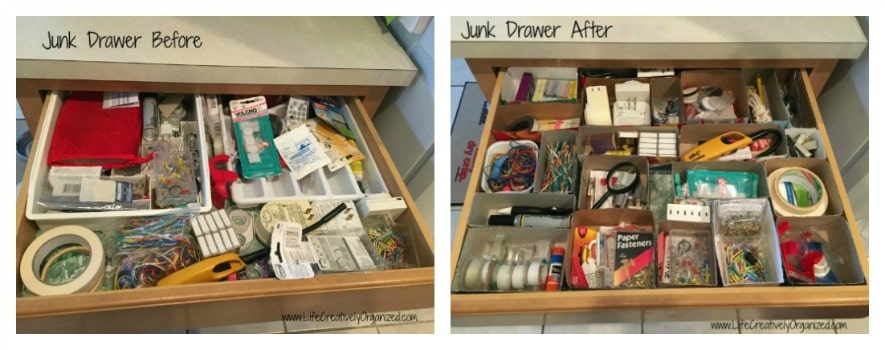 Junk Drawer before after Collage2