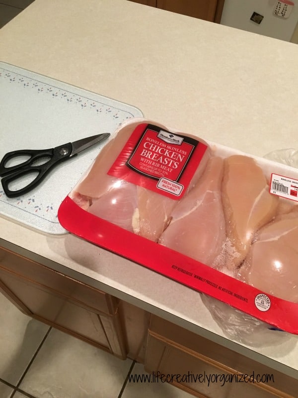 How to prep and freeze chicken – Packaged chicken ready to be prepped