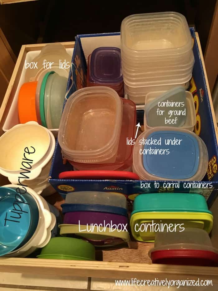 labeled container organization