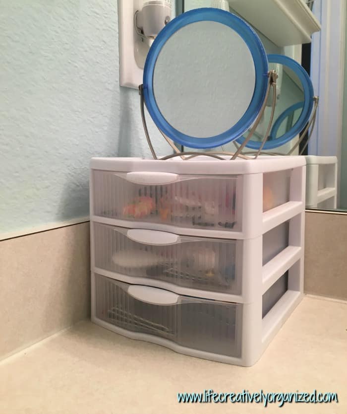 bathroom drawer storage