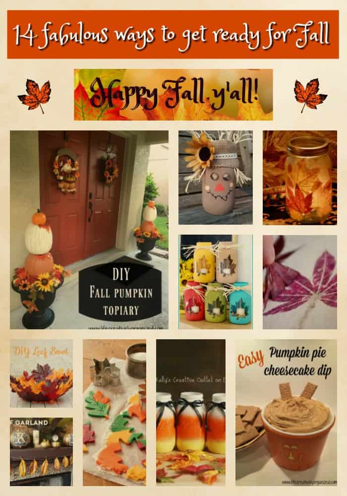 Fall! Get ready for cooler weather, spectacular leaf colors and pumpkin spice everything with these 14 fabulous ways to get ready for Fall!