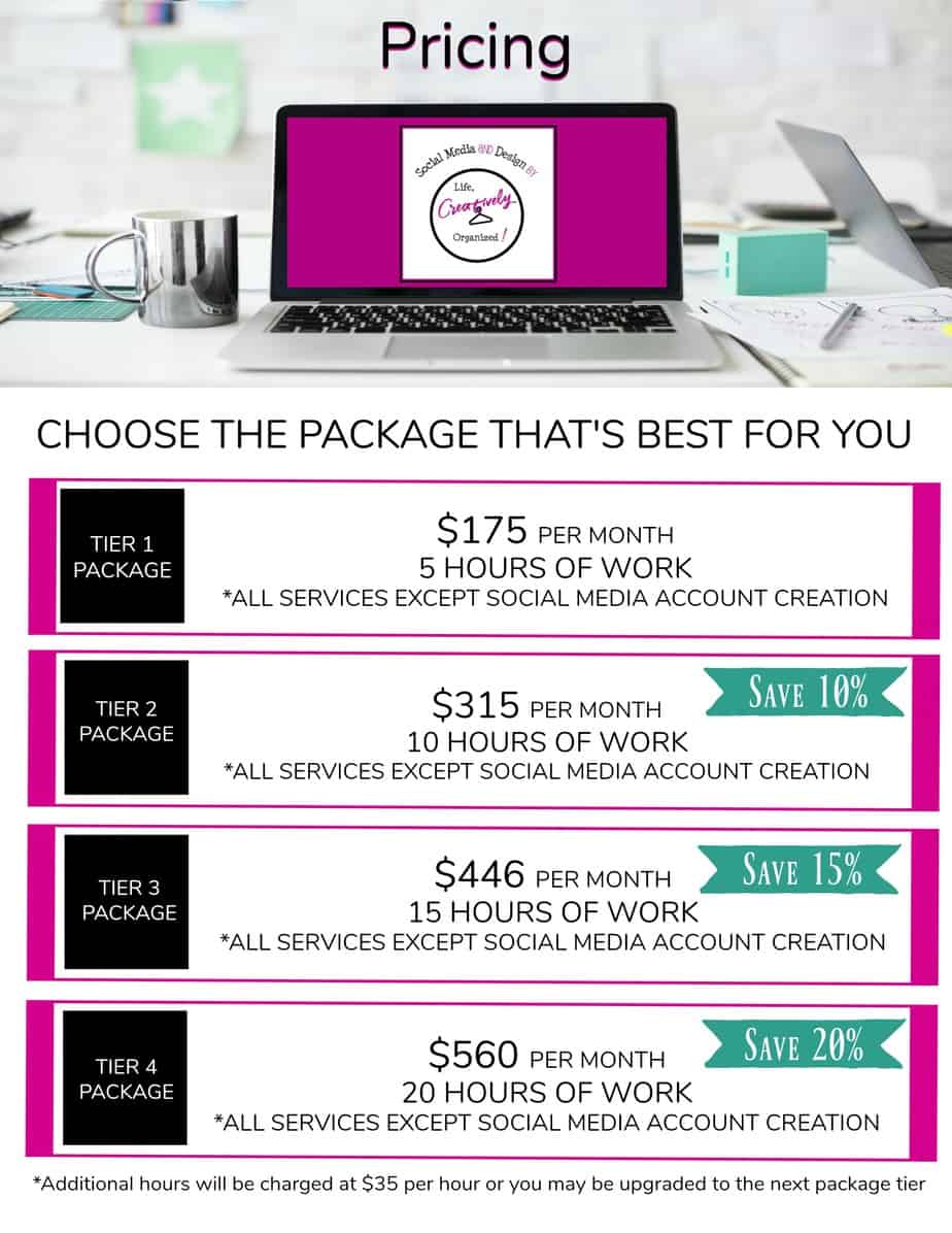 updated pricing packages