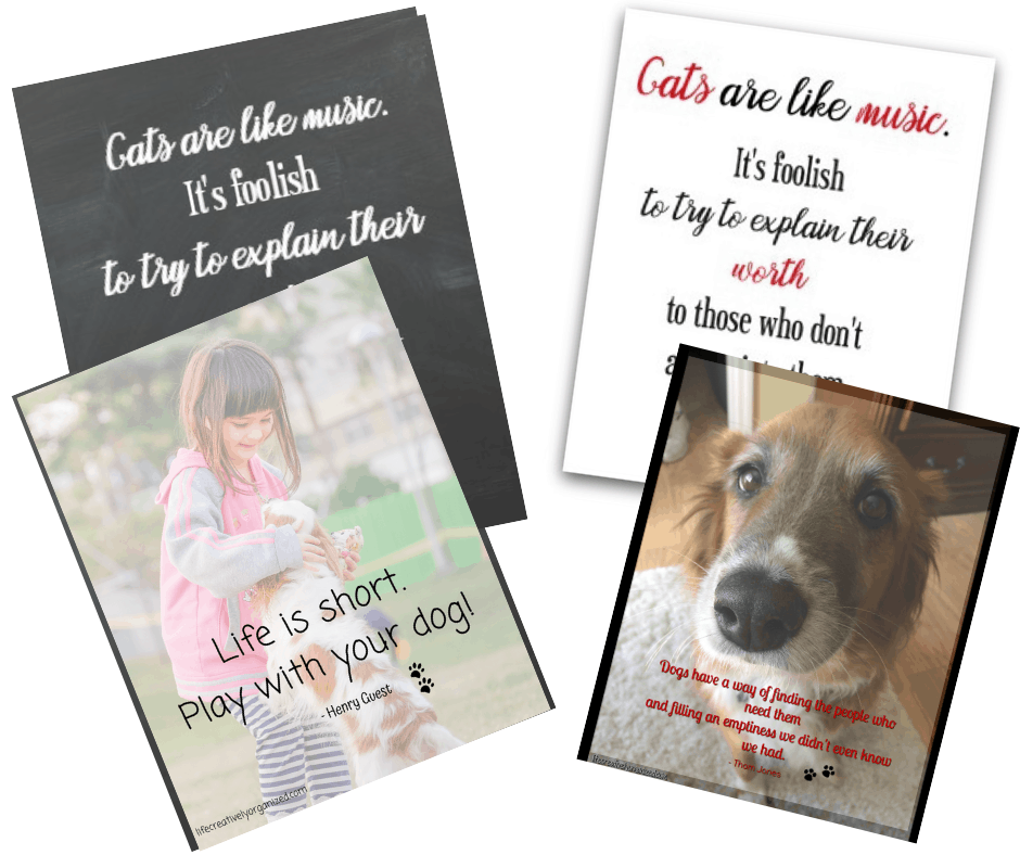 4 printable pet quotes