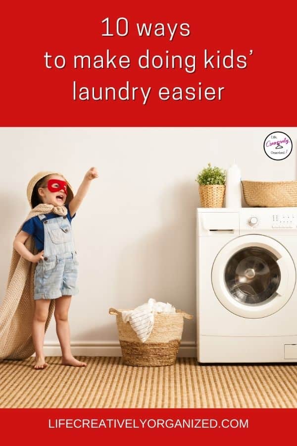 10 ways to make doing kids’ laundry easier PIN